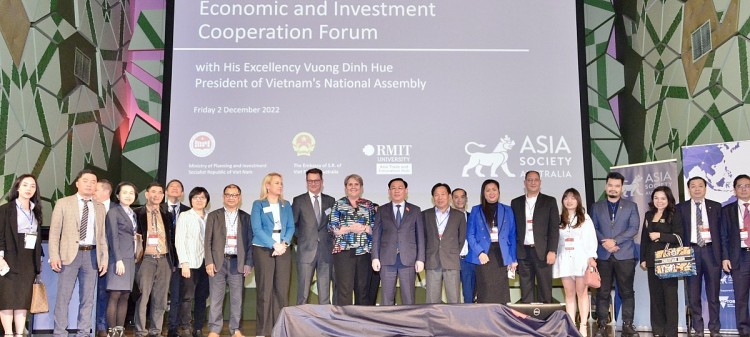 Chủ  tịch Quốc hội Vương Đình Huệ dự Diễn đàn hợp tác kinh tế Việt Nam-Australia