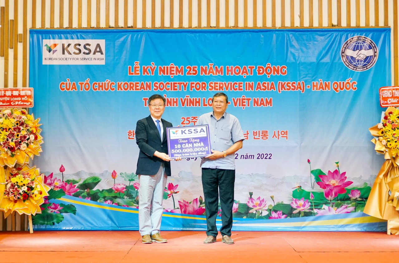 Tổ chức KSSA (Hàn Quốc) hỗ trợ an sinh xã hội hơn 50 tỷ đồng tại tỉnh Vĩnh Long