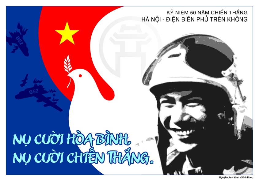 Phát hành 68 tranh cổ động kỷ niệm 50 năm Chiến thắng Hà Nội - Điện Biên Phủ trên không