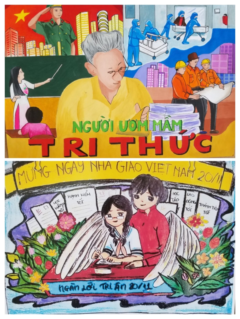 Trên 5.000 bức tranh tham gia Cuộc thi “Ngàn lời tri ân” tại TP Cần Thơ
