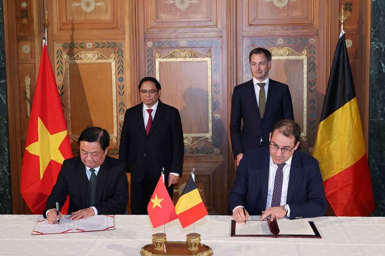 Việt Nam - Bỉ đẩy mạnh quan hệ Đối tác chiến lược về nông nghiệp, hợp tác đầu tư, thương mại