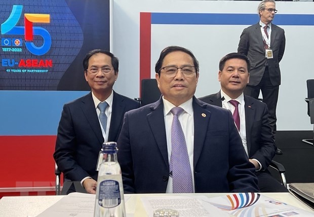 Thủ tướng dự Hội nghị Cấp cao kỷ niệm 45 năm quan hệ ASEAN-EU | Chính trị | Vietnam+ (VietnamPlus)