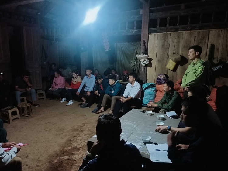 Kiểm lâm Mường Nhé tăng cường phòng chống cháy rừng