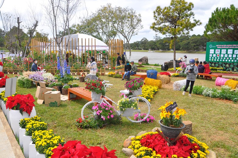 Khai mạc Không gian sắc màu hoa Đà Lạt và triển lãm hoa quốc tế