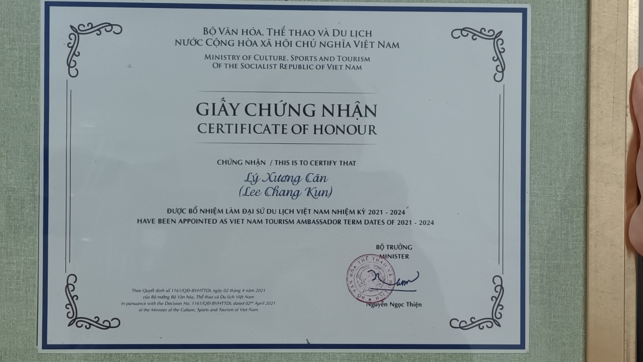Ông Lý Xương Căn: “Dòng máu Việt đã giúp tôi vượt qua những thách thức”