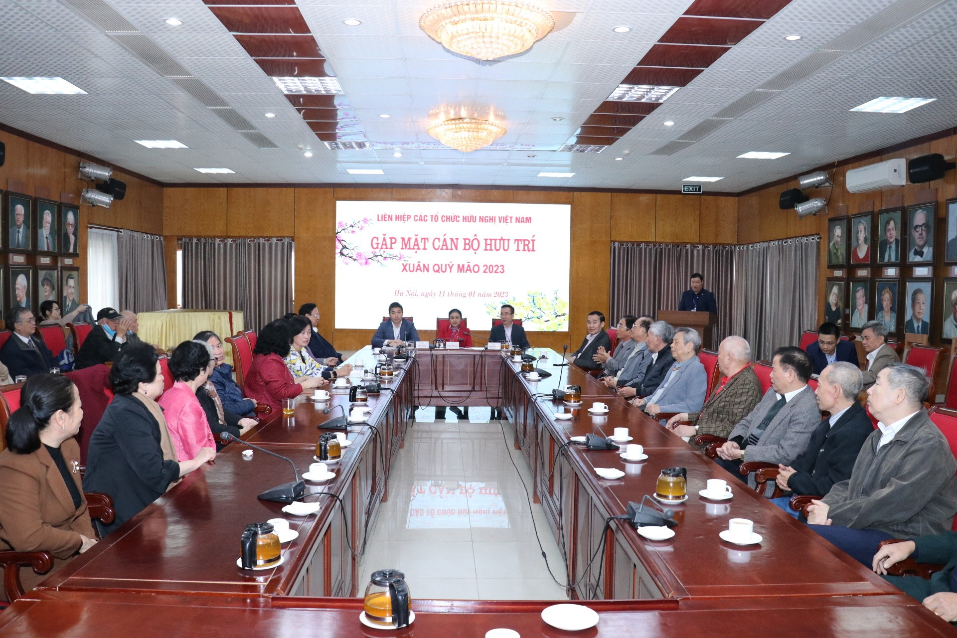 VUFO gặp mặt cán bộ hưu trí nhân dịp Xuân Quý Mão 2023 (Ảnh: Thu Hà).