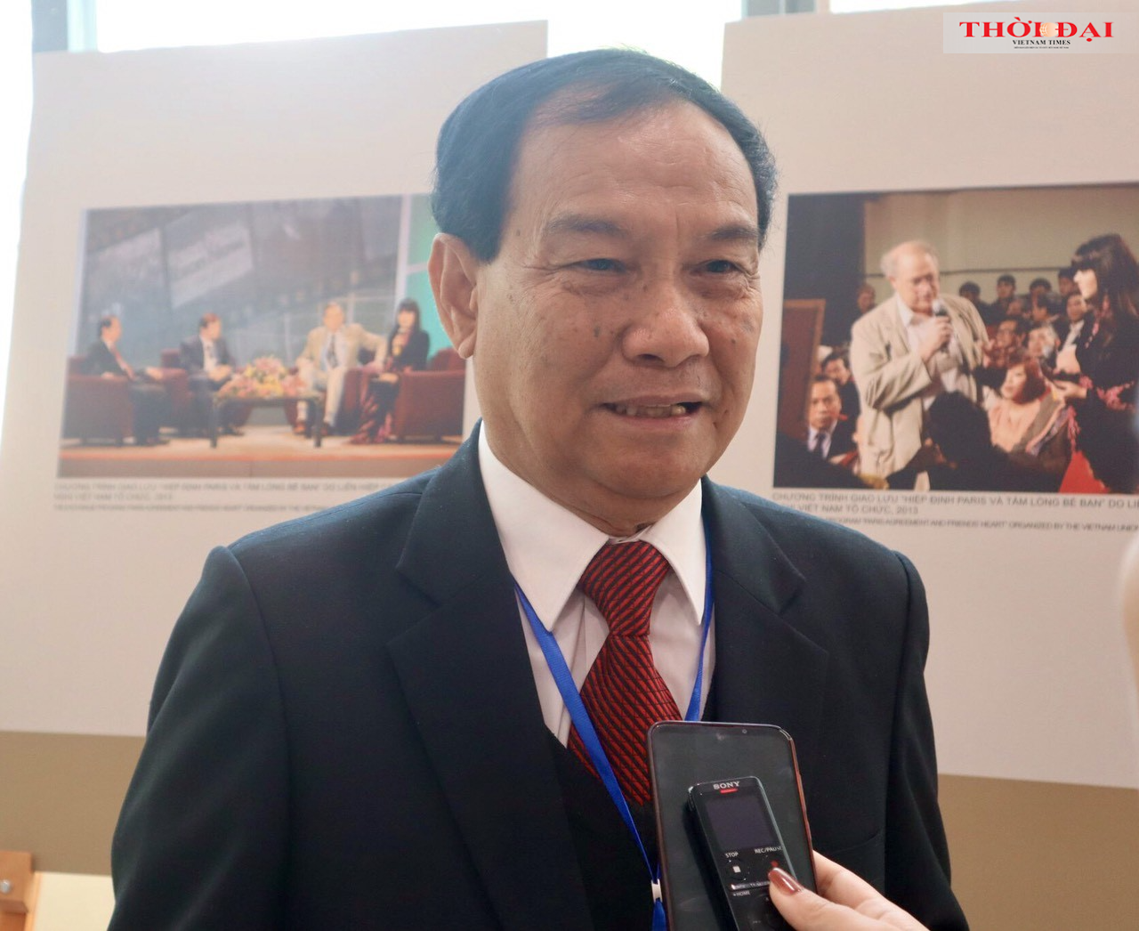 Ông Xaphouvong Bouangeun, Phó Chủ tịch Trung ương Hội hữu nghị Lào - Việt Nam (Ảnh: Hải An).