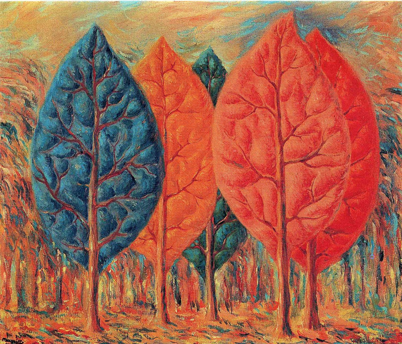Ngọn lửa của Rene Magritte năm 1943.