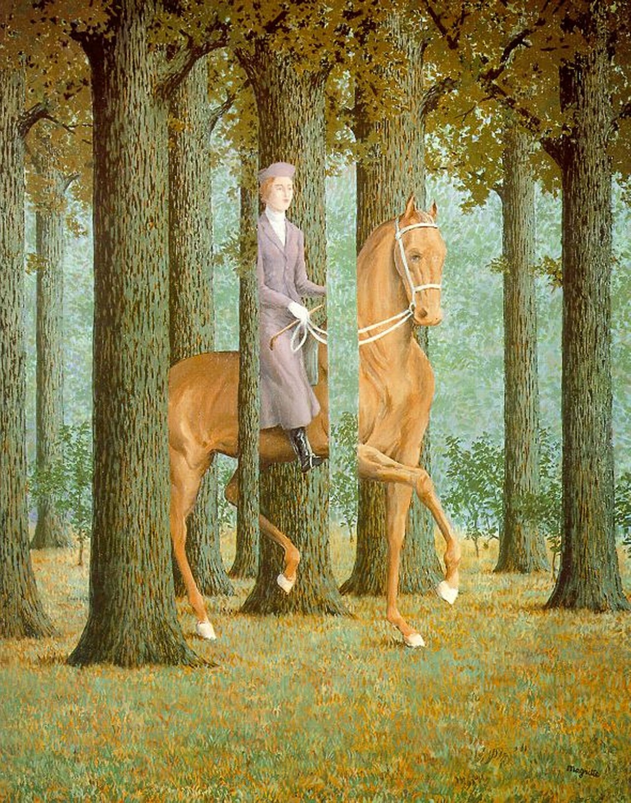 Tác phẩm Chữ ký trống (The blank signature) của Rene Magritte năm 1965.