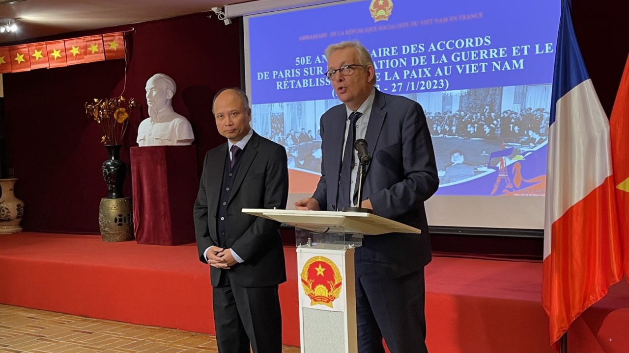 Đại sứ quán Việt Nam tại Pháp kỷ niệm 50 năm Ngày ký Hiệp định Paris