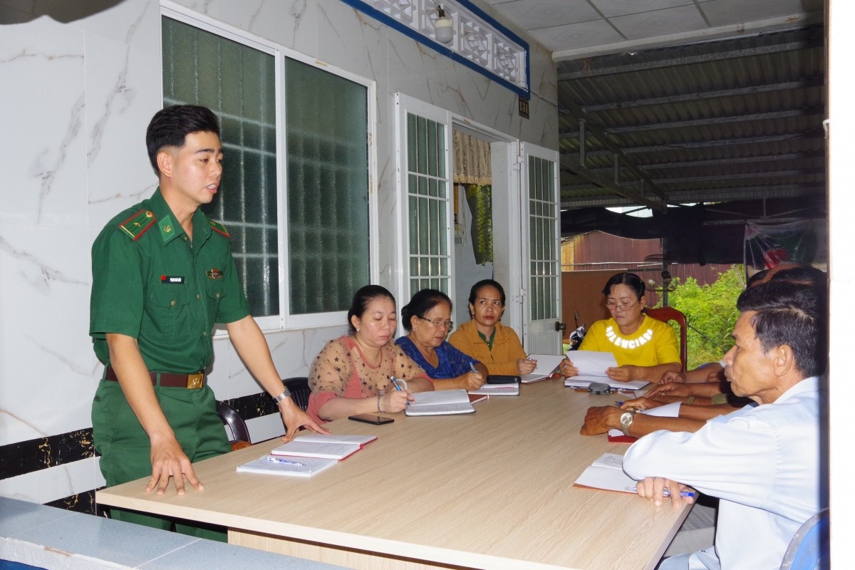 Mô hình đảng viên đồn biên phòng, phụ trách hộ gia đình phát huy hiệu quả