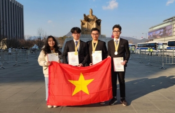 Việt Nam có 4 học sinh giành Huy chương Vàng Olympic Phát minh và Sáng tạo thế giới