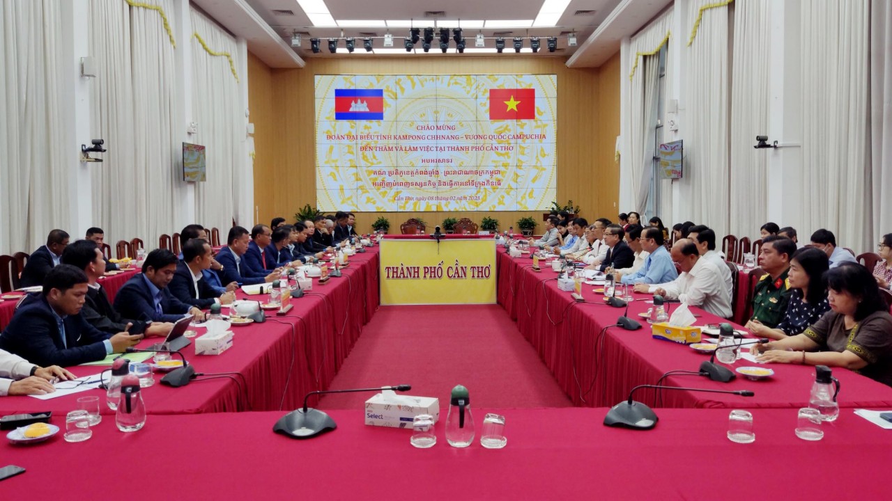 Cần Thơ tiếp tục quan tâm thúc đẩy hợp tác với tỉnh Kompong Chhnang, Campuchia