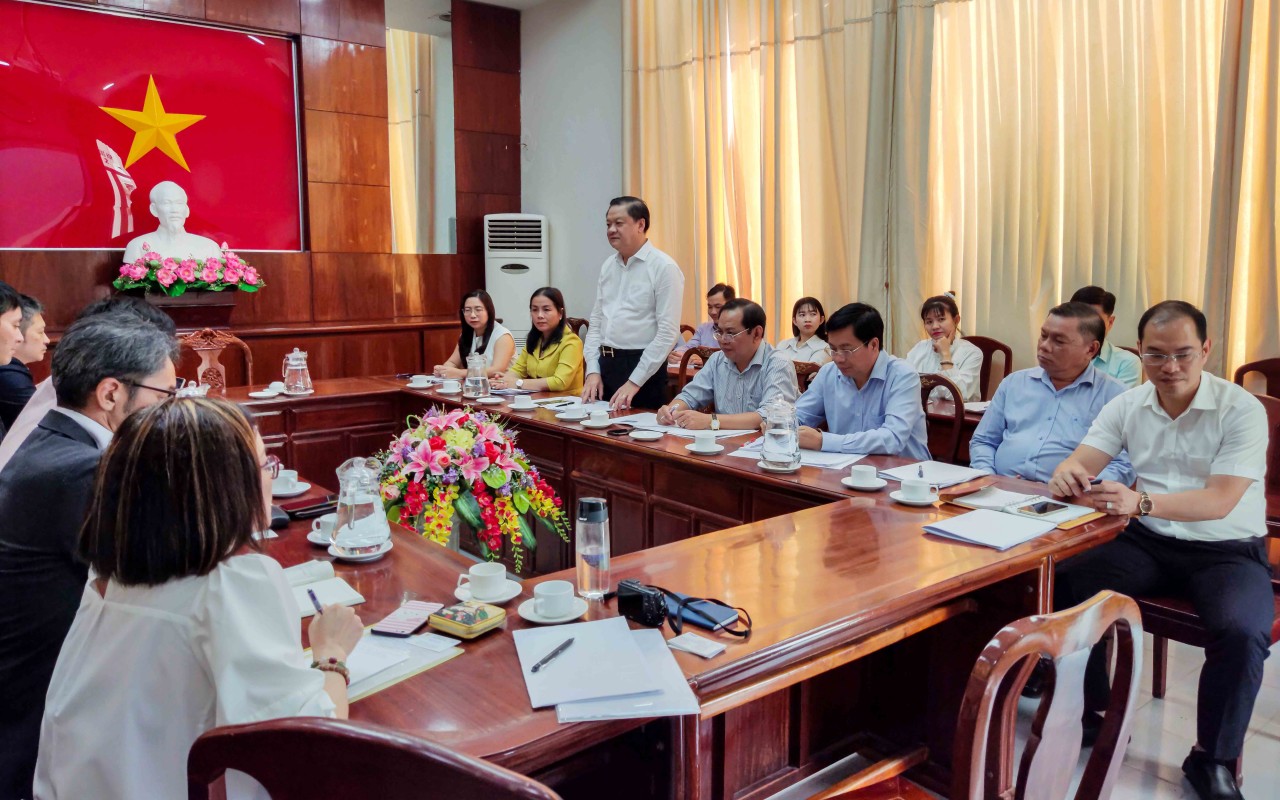 Lãnh đạo TP Cần Thơ làm việc với Ðoàn công tác của JICA