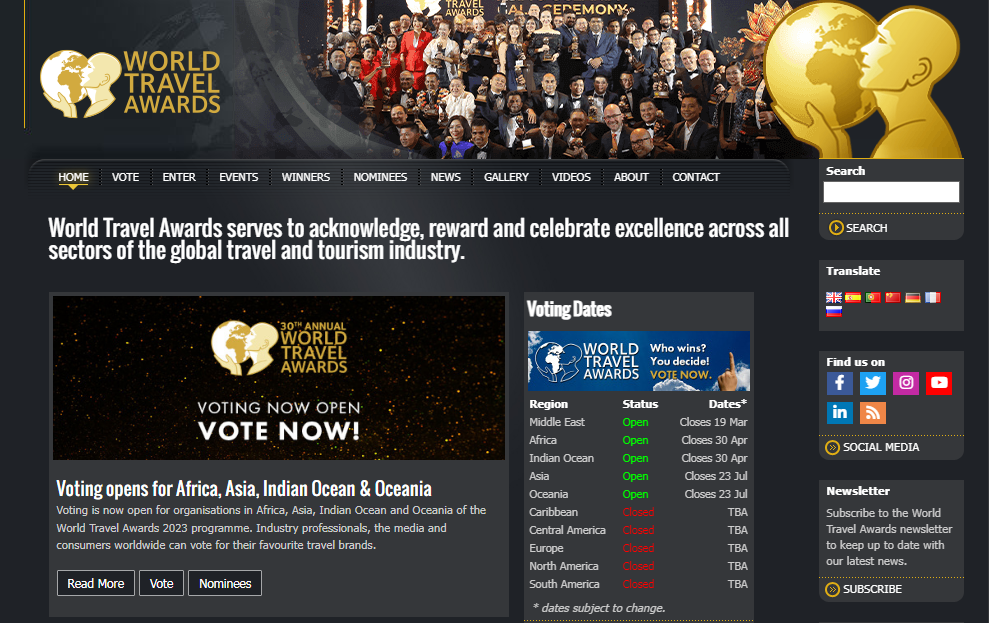 website https://www.worldtravelawards.com/vote.