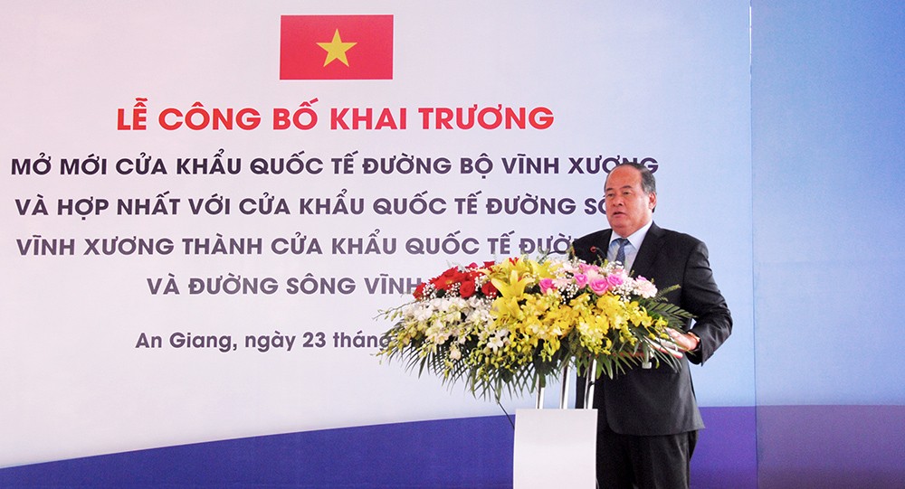 An Giang: Công bố cửa khẩu quốc tế Vĩnh Xương - Kaorm Samnor