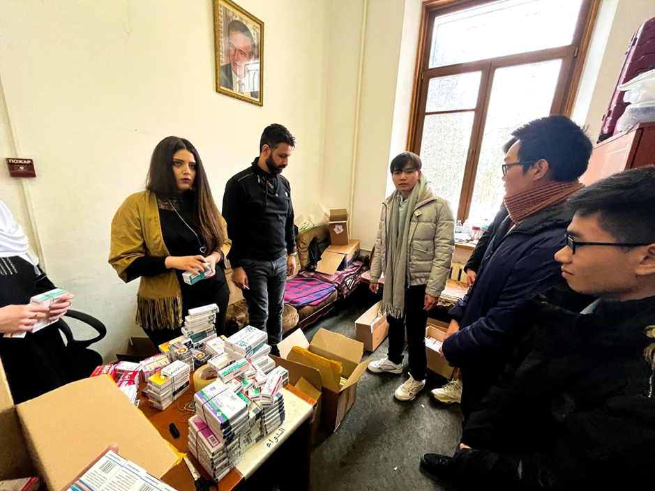 Sinh viên Việt Nam tại Nga chung tay hỗ trợ các nạn nhân động đất ở Syria