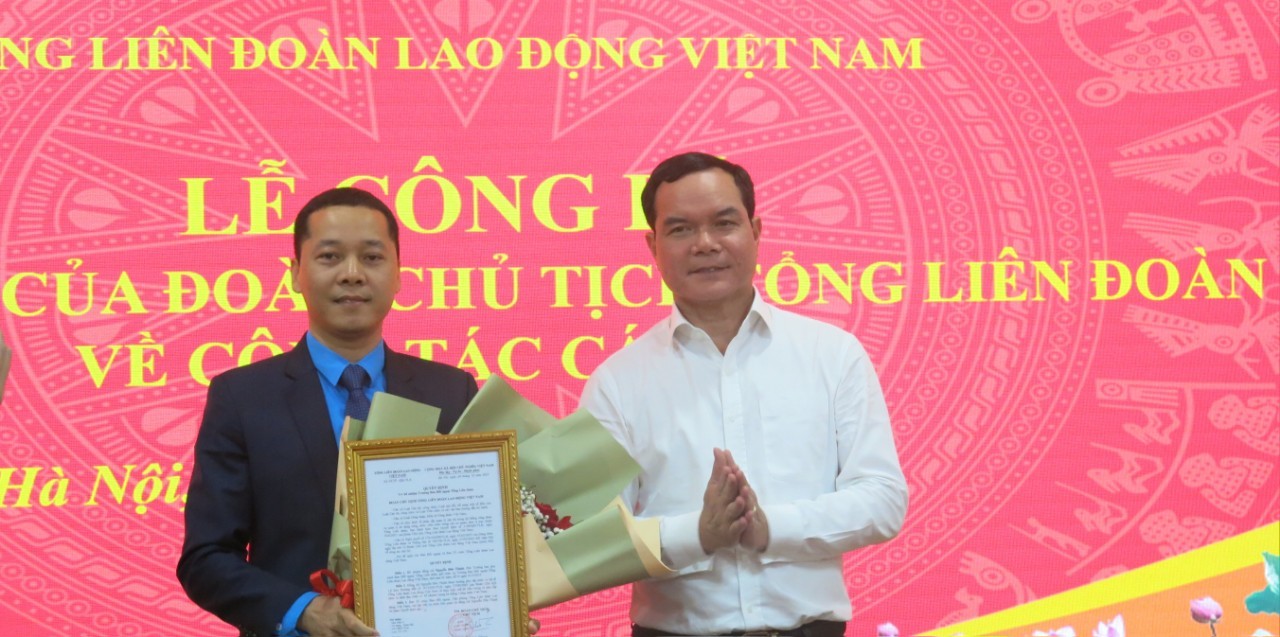 Tổng LĐLĐVN có tân Trưởng ban Đối ngoại