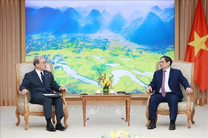 Thủ tướng Phạm Minh Chính tiếp Tổng Thư ký Hội đồng An ninh Quốc gia Nhật Bản