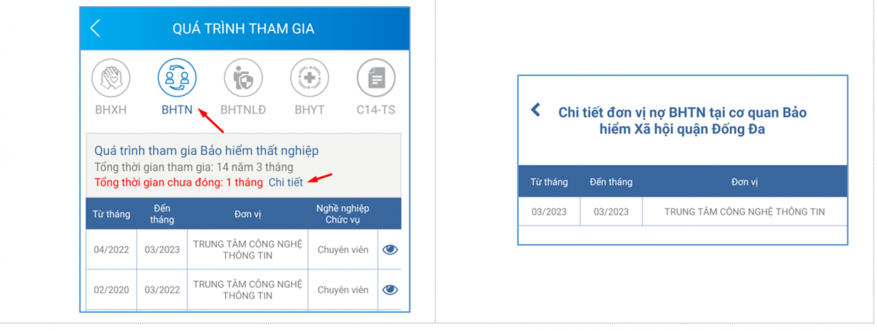 VssID bổ sung tính năng hiển thị thời gian chưa đóng BHXH, BHTN