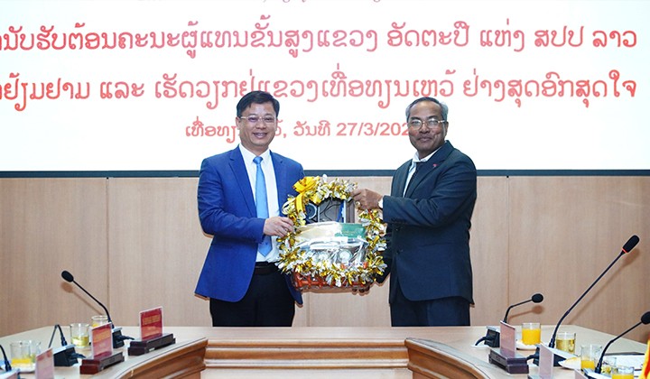 Thắt chặt, cũng cố mối quan hệ hữu nghị, đoàn kết giữa 2 tỉnh Attapu (Lào) và Thừa Thiên Huế