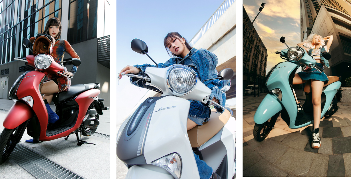 Yamaha với 12 màu sắc đa dạng sự lựa chọn cho các cô nàng.