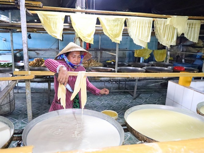 Làng nghề tàu hũ ky Mỹ Hòa hiện có 33 hộ đang tham gia sản xuất (