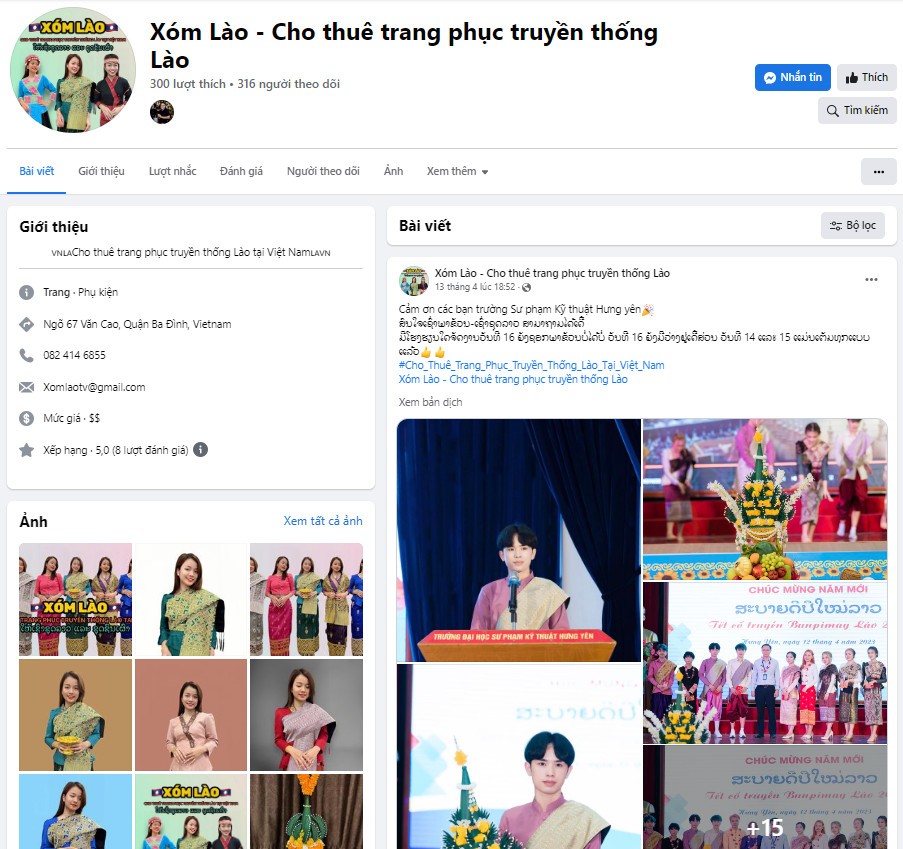 Trang phục truyền thống Lào dễ dàng tìm kiếm hơn tại Việt Nam