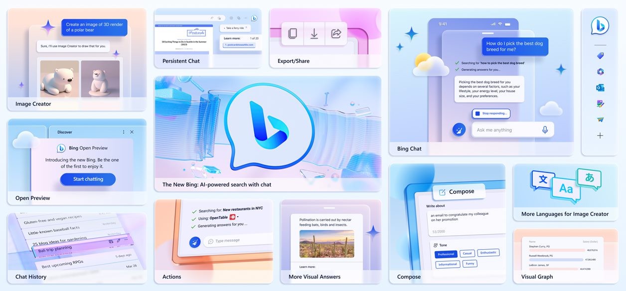 Bing hiện là công cụ tìm kiếm duy nhất có khả năng tạo nội dung bằng văn bản và hình ảnh ở cùng một nơi.