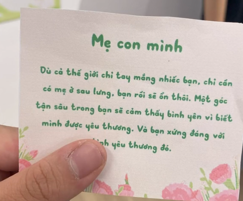 Chạm tới những cảm xúc đặc biệt tại triển lãm "Mẹ con mình" Chạm tới những cảm xúc đặc biệt tại triển lãm "Mẹ con mình"