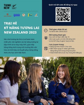 Cơ hội tham dự miễn phí trại hè New Zealand cho học sinh trung học Việt Nam