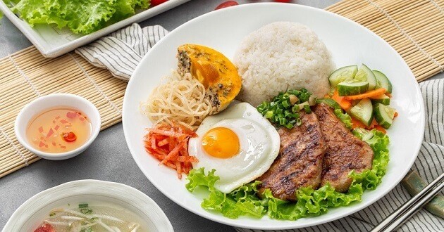 Cơm tấm đứng thứ hai trong top 100 món cơm ngon nhất châu Á (Ảnh: meta).