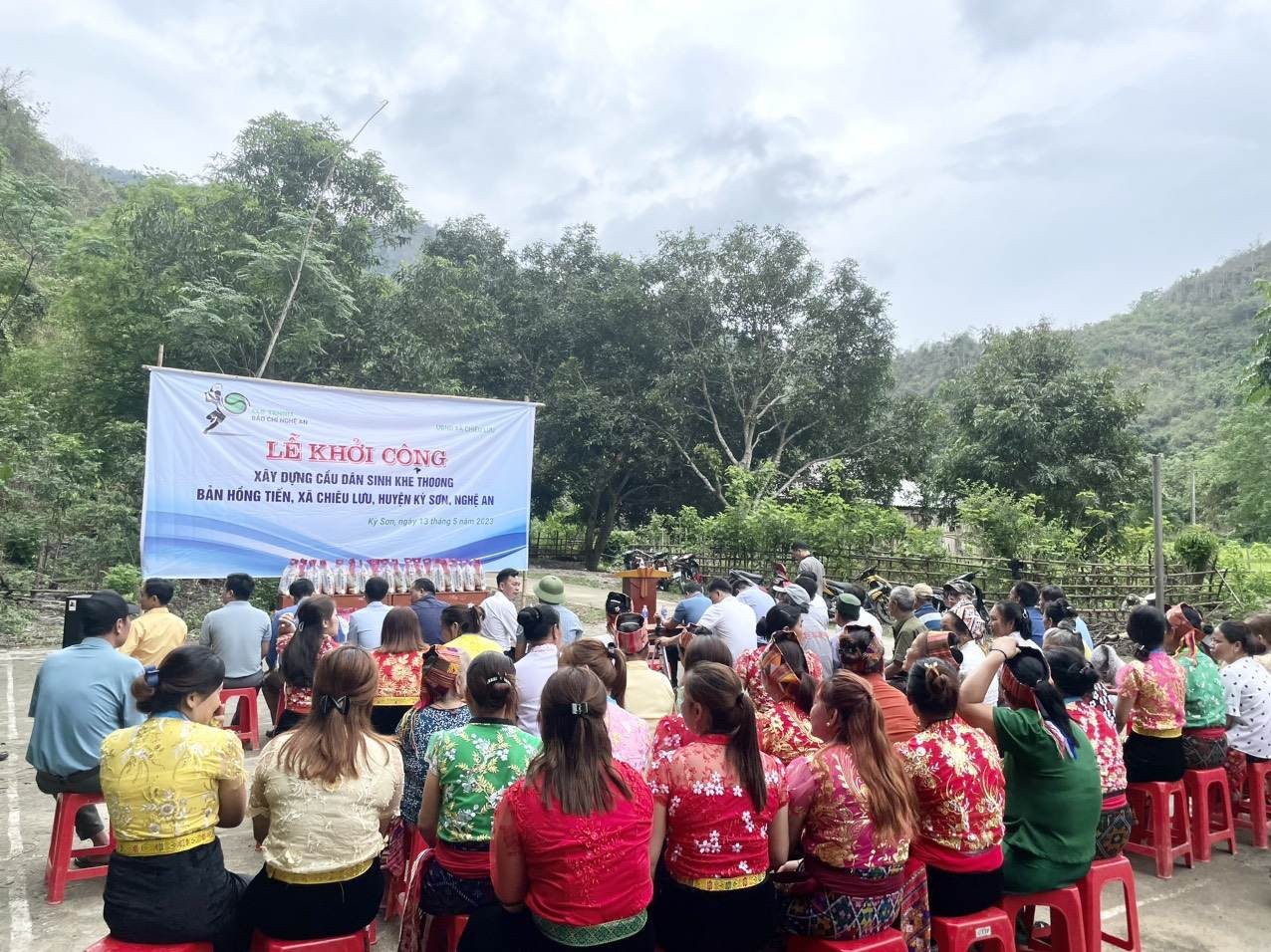 Nghệ An: Khởi công xây dựng cầu dân sinh vượt lũ cho đồng bào dân tộc huyện biên giới Kỳ Sơn