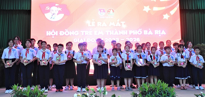 Ra mắt Hội đồng trẻ em TP. Bà Rịa giai đoạn 2023-2026