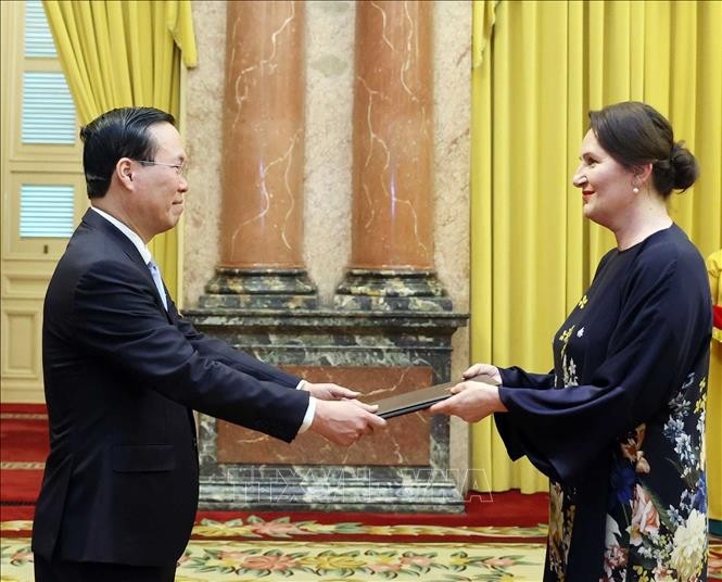 Chủ tịch nước Võ Văn Thưởng tiếp các Đại sứ trình Quốc thư