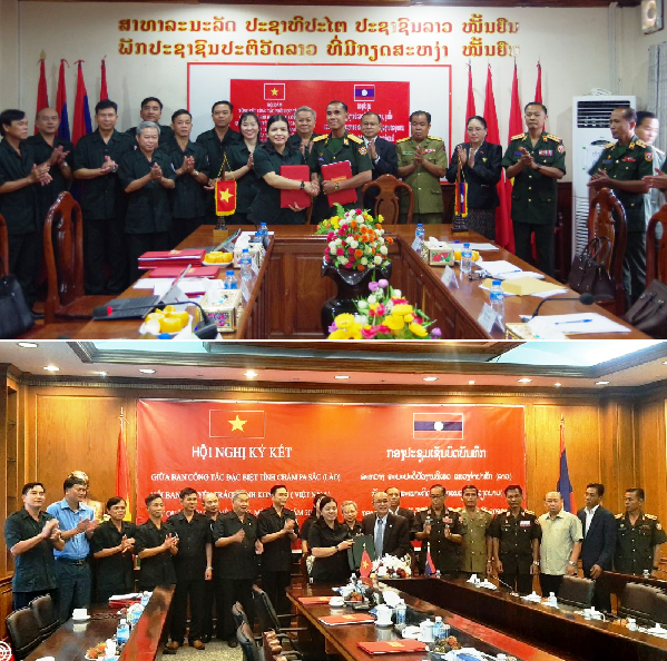 Kon Tum Hội đàm với hai tỉnh Attapư và Chămpasắc về hồi hương hài cốt liệt sĩ hy sinh tại Lào