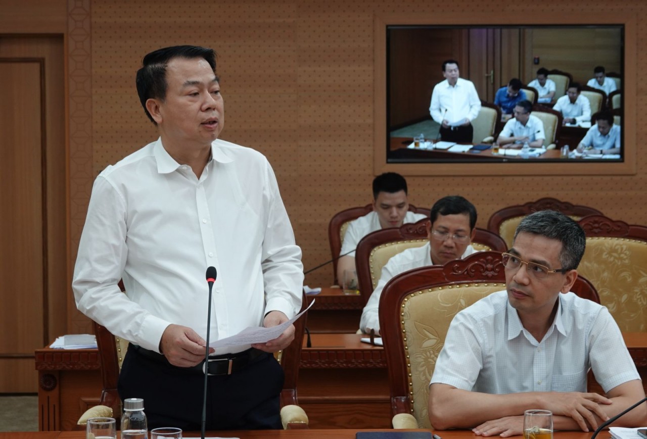 Thứ trưởng Bộ Tài chính Nguyễn Đức Chi chủ trì Hội nghị. Ảnh Mof