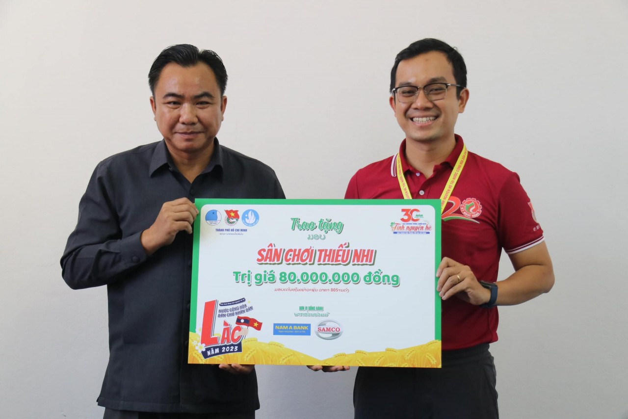 Hơn 80 cán bộ thành đoàn TPHCM tham gia hoạt động tình nguyện hè năm 2023 tại Lào