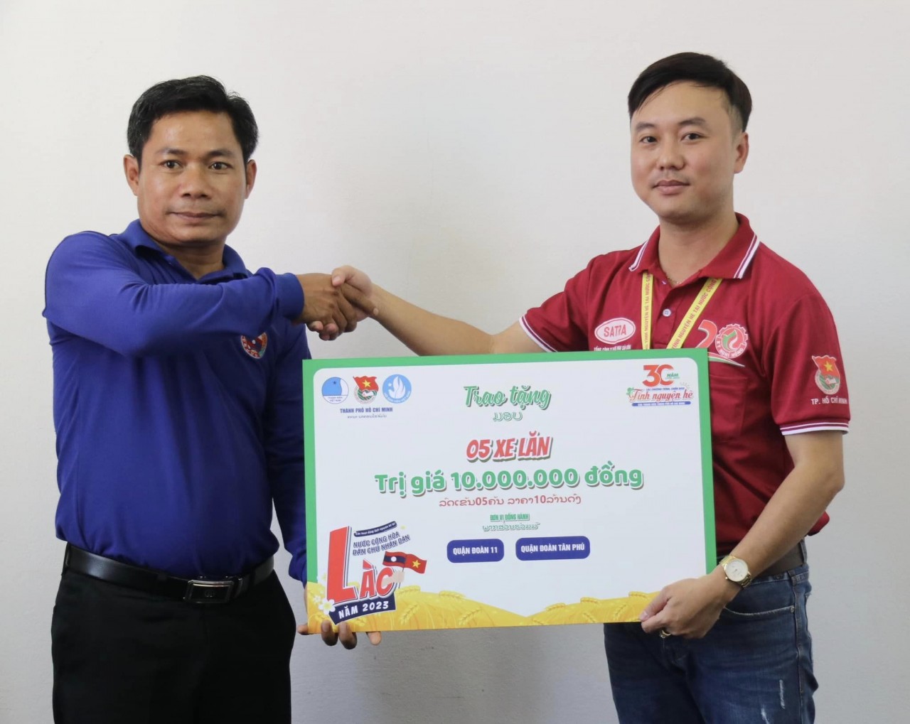 Hơn 80 cán bộ thành đoàn TPHCM tham gia hoạt động tình nguyện hè năm 2023 tại Lào