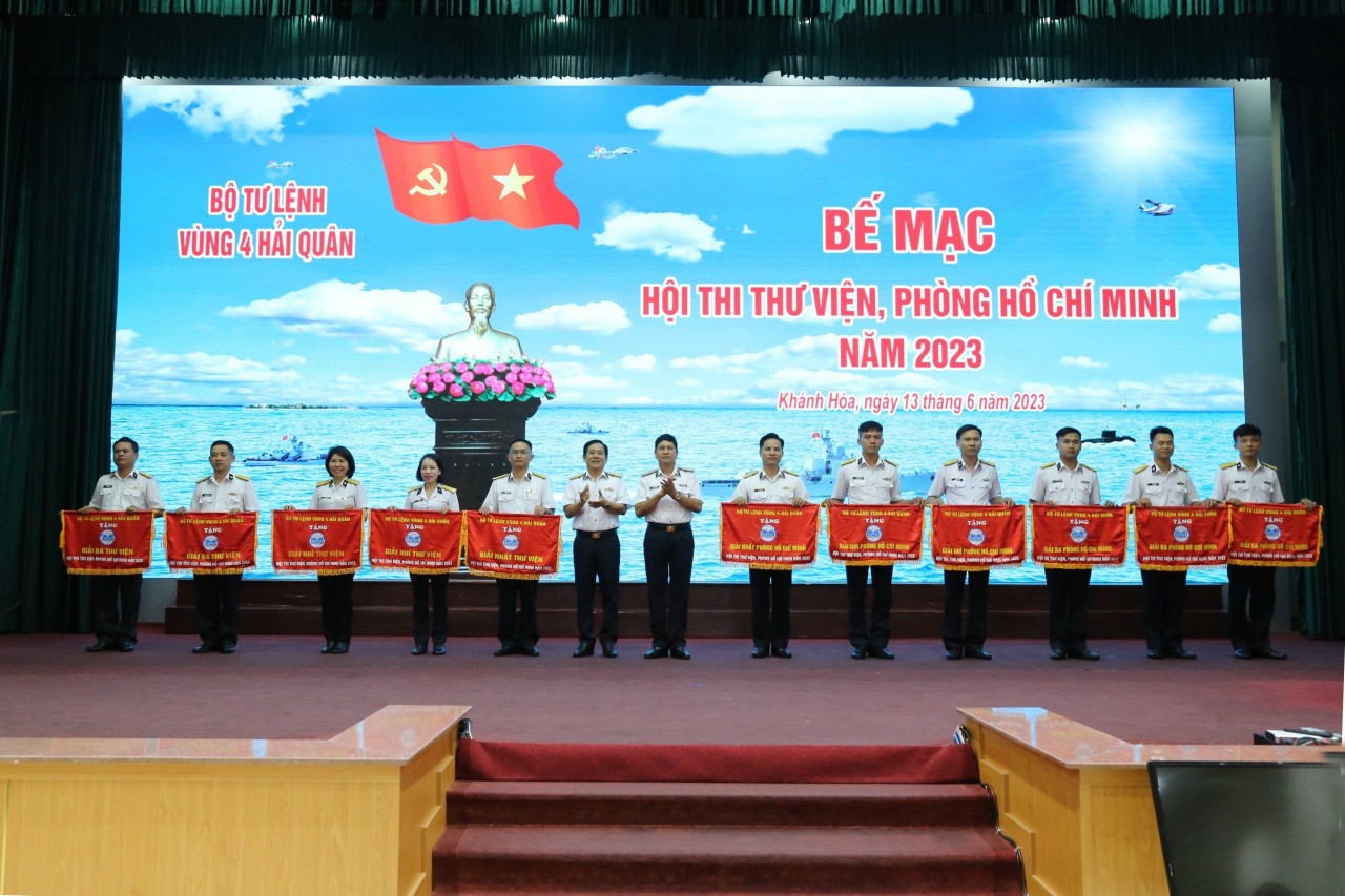 Hội thi thư viện, phòng Hồ Chí Minh Vùng 4 Hải quân năm 2023 kết thúc thành công