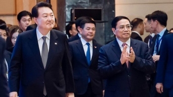 thu tuong pham minh chinh ky vong hop tac kinh te viet nam han quoc se gap 3 4 lan hien nay