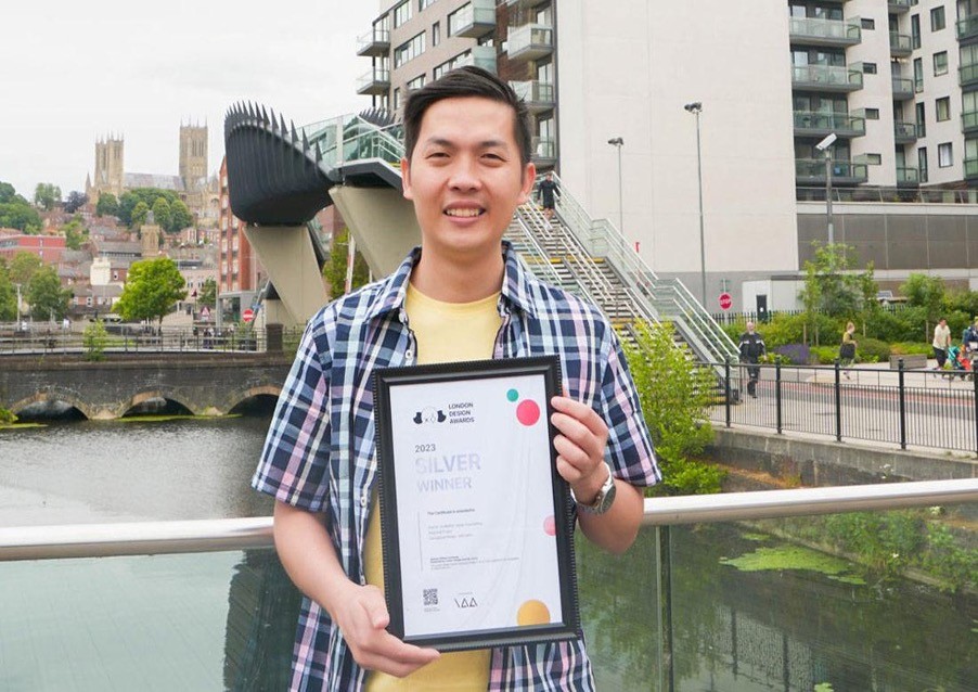 Hình ảnh thắng giải tại cuộc thi London Design Awards 2023.