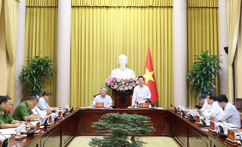 Chủ tịch nước Võ Văn Thưởng chủ trì làm việc về giải quyết hồ sơ án tử hình 