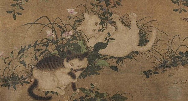 Tranh vẽ Tuyết Mi và Sư Mao. ( Ảnh: Baidu)
