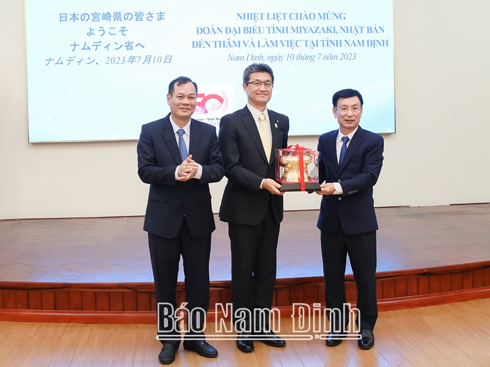 Tỉnh Miyazaki, Nhật Bản tăng cường kết nối với Nam Định trong lĩnh vực nông nghiệp