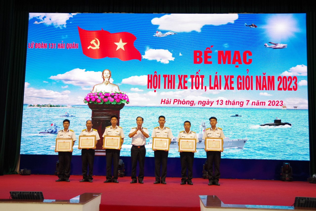 Lữ đoàn 131 Hải quân: Hội thi xe tốt, lái xe giỏi năm 2023