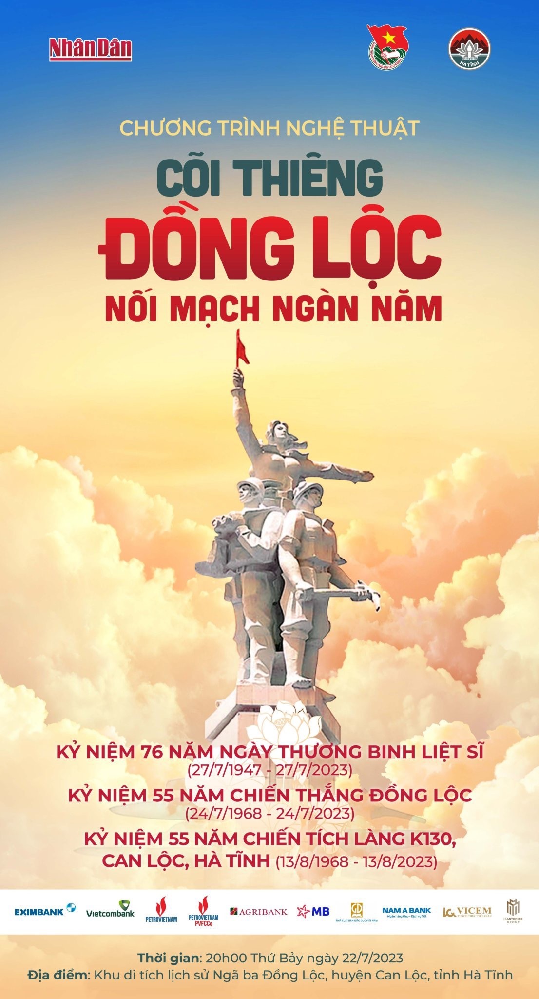 Chương trình nhằm tri ân sâu sắc đến các Anh hùng liệt sĩ, Mẹ Việt Nam anh hùng, Anh hùng Lực lượng vũ trang, các thương binh, bệnh binh, cựu TNXP, thân nhân liệt sĩ, gia đình có công với cách mạng. Ảnh: BTC