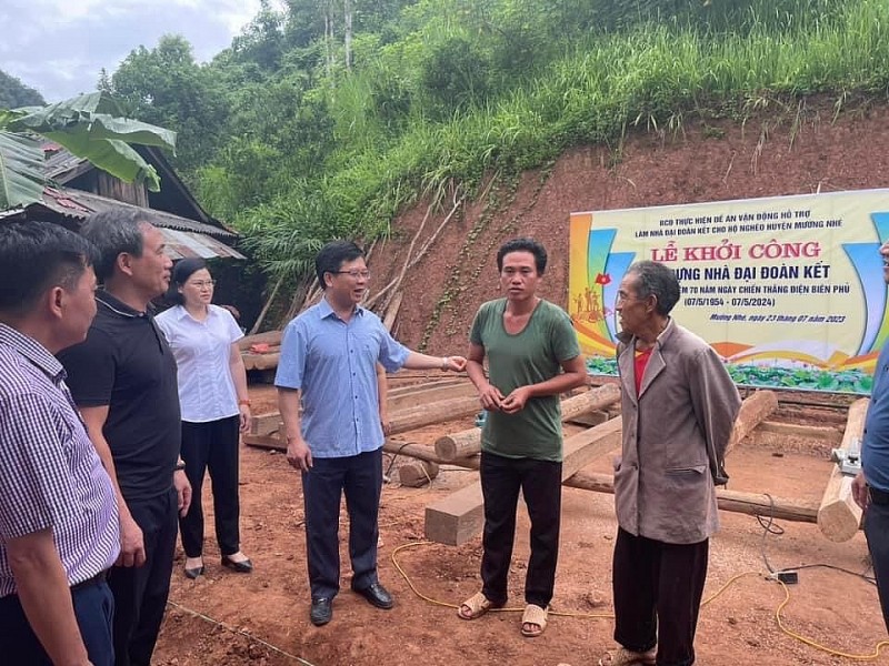 Mường Nhé xây dựng 511 nhà đại đoàn kết cho các hộ nghèo