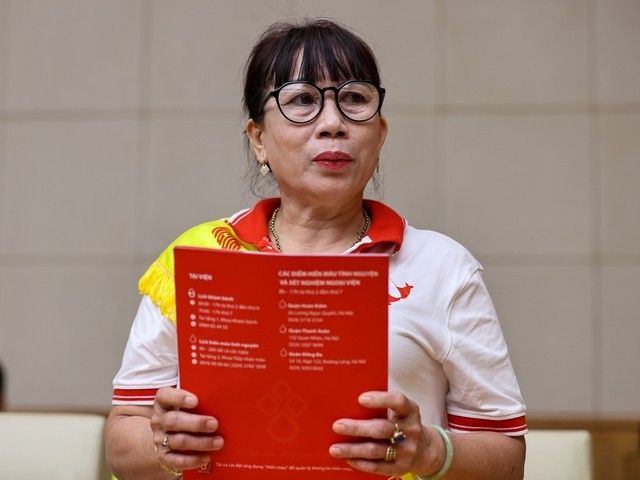 "Công nghệ chưa thể tạo ra máu, nhưng tình người có thể giúp những người đang cần máu"