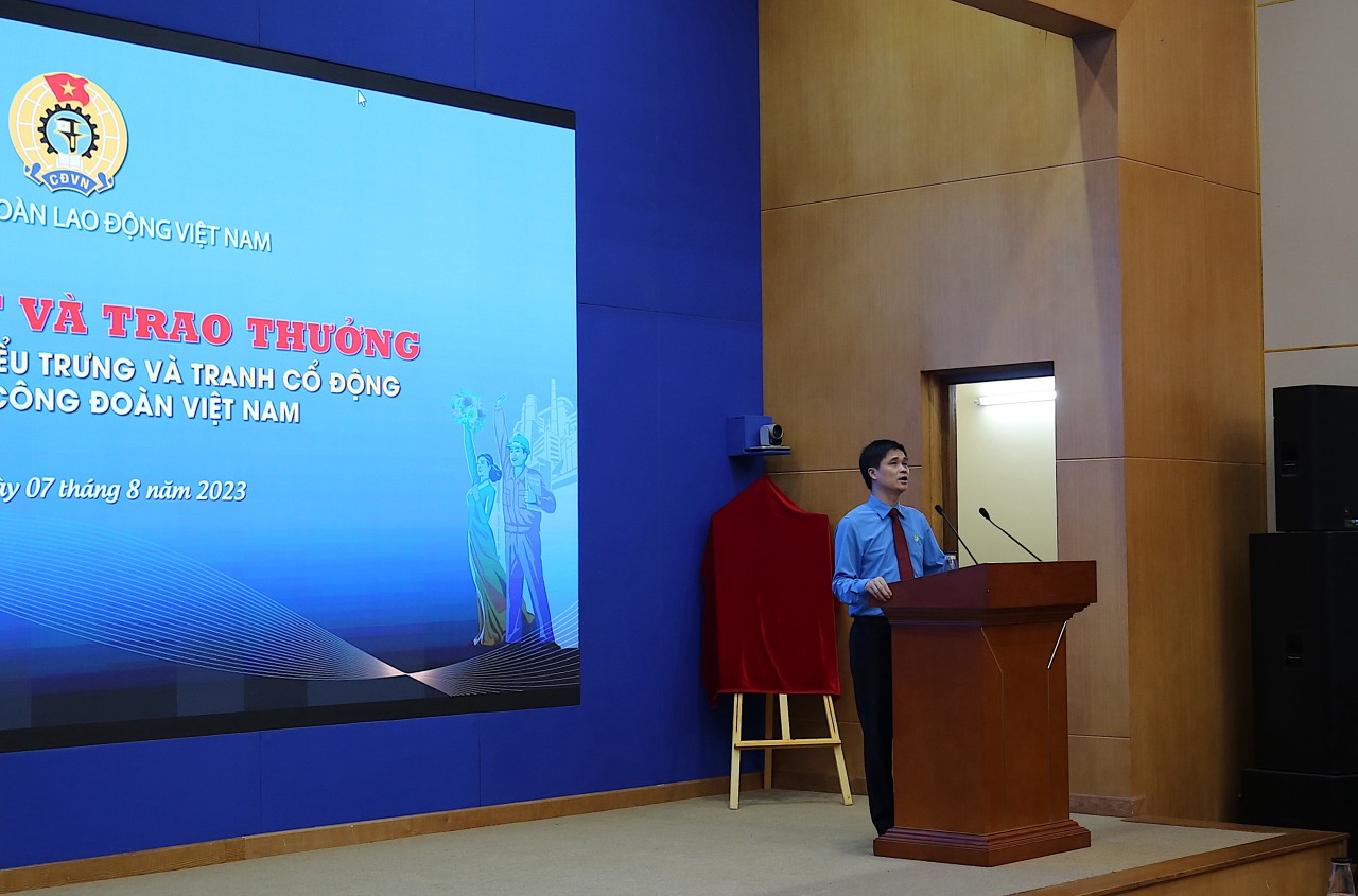Tôn vinh nét đẹp truyền thống trong biểu trưng của Đại hội XIII Công đoàn Việt Nam